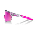 RIDE 100% Speedcraft Sunglasses - Polished Translucent Grey / Purple Multilayer Mirror Lens