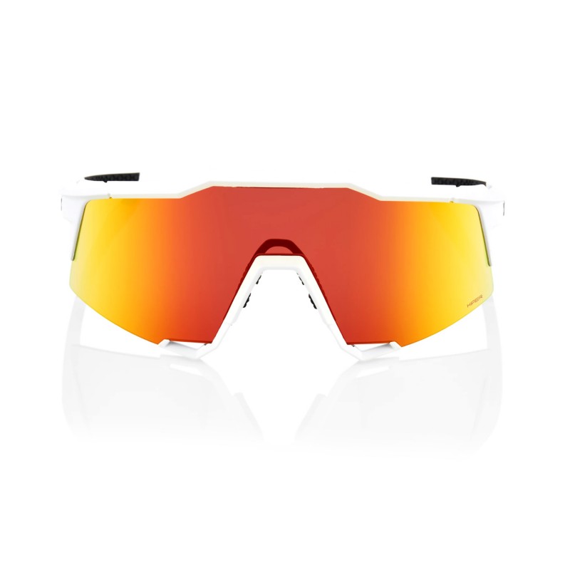 RIDE 100% Speedcraft Sunglasses - Soft Tact Negre / HiPER Red Multilayer Mirror Lens