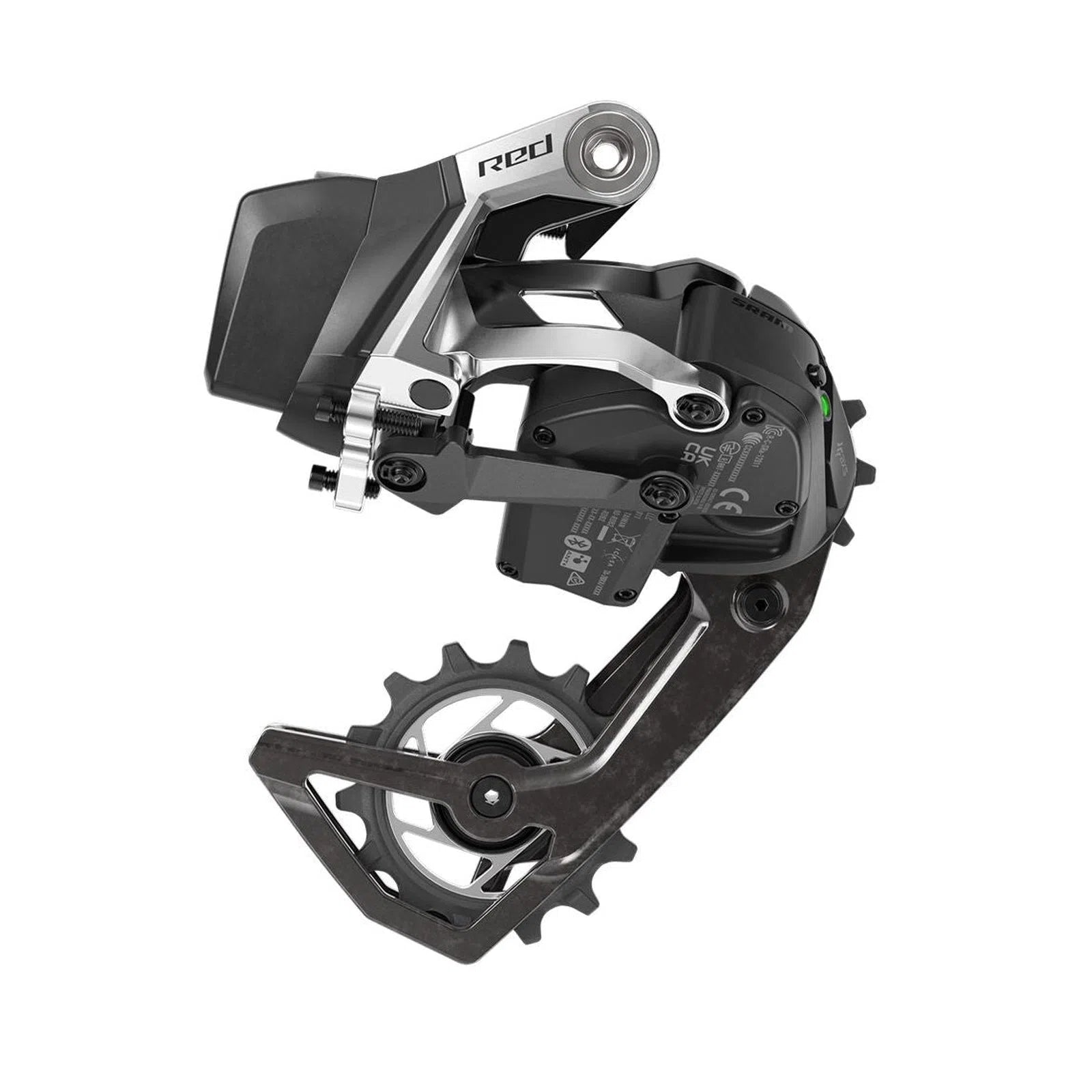 SRAM RED E1 AXS Rear Derailleur 2x12 36t - Black/Silver (battery not included)-Rear Derailleurs-710845899812