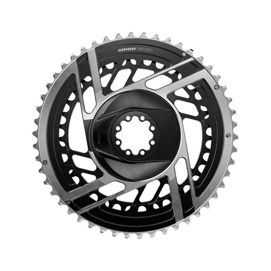 SRAM RED ETAP AXS E1 Chainrings ROAD 2X12 - BLACK SILVER (SIN TORNS)*-Chainrings-710845899560