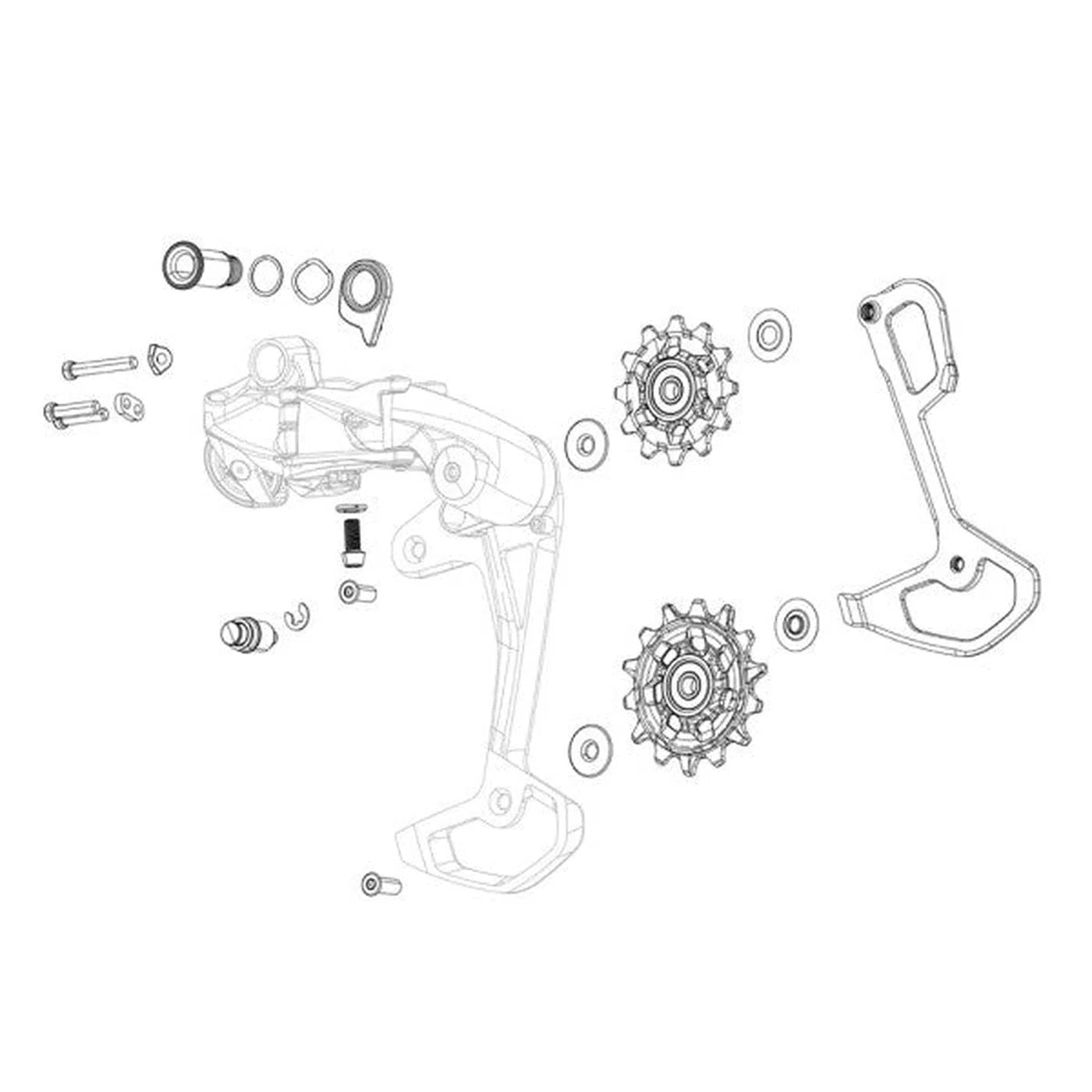 SRAM RED ETAP AXS E1 Ommer Cage - Includes Titanium Screws-Spare Parts-710845911408