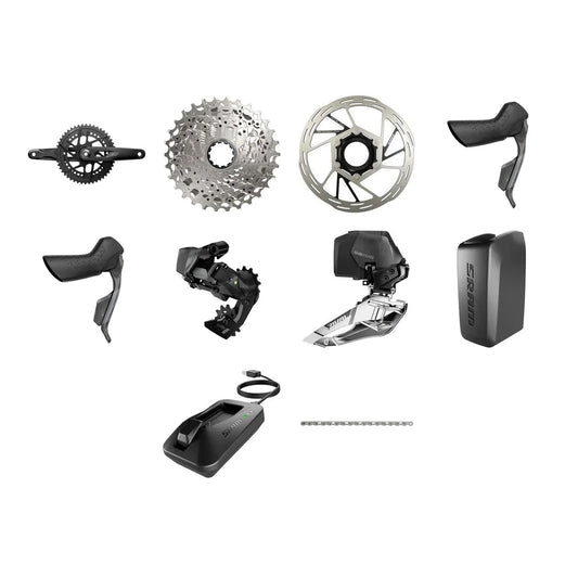 SRAM Rival AXS E1 groupset component layout