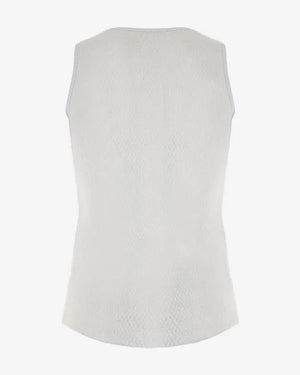 SANTINI Alpha Sleeveless Base Layer - White