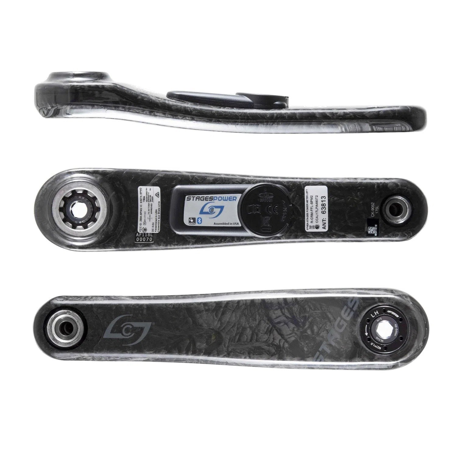 STAGES CYCLING Power Meter Left Crankset Carbon for SRAM GXP MTB