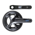 Stages Cycling Power Meter LR Crankset Dual Ultegra R8000 - Shadow Grey-Power Meters-