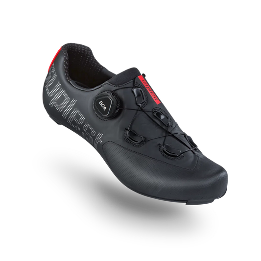 SUPLEST Road Cycling Shoes Sport - Black/Red-Road Cycling Shoes-