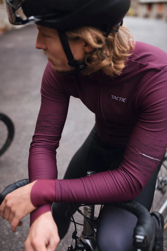 TACTIC Hard Day Long Sleeve Jersey - Berry archived-Long Sleeve Jerseys-