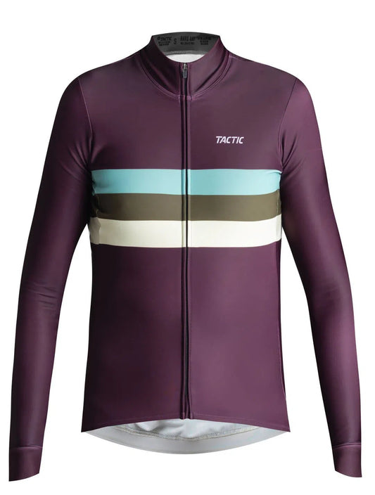 TACTIC Hard Day Long Sleeve Jersey HQ - Burgundy-Long Sleeve Jerseys-