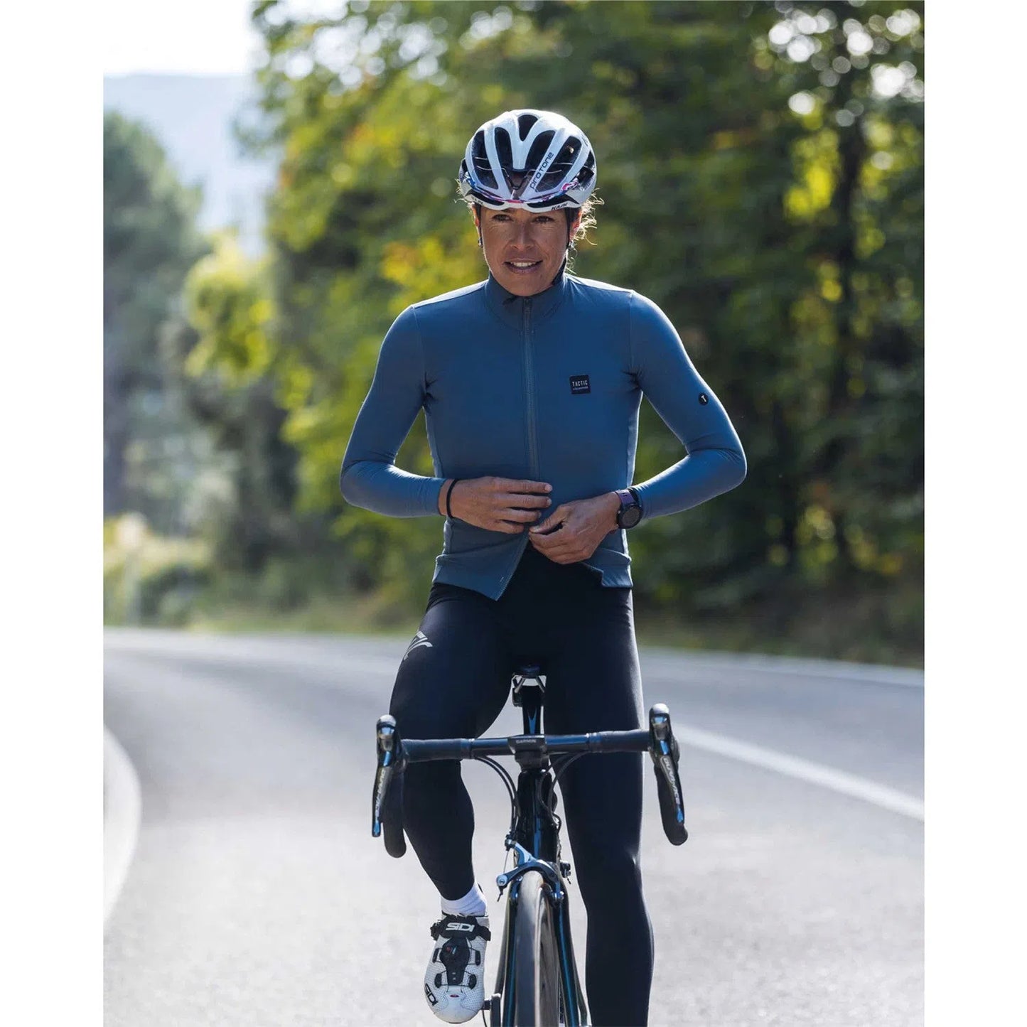 TACTIC Origin Long Sleeve Women Jersey - Blue-Long Sleeve Jerseys-