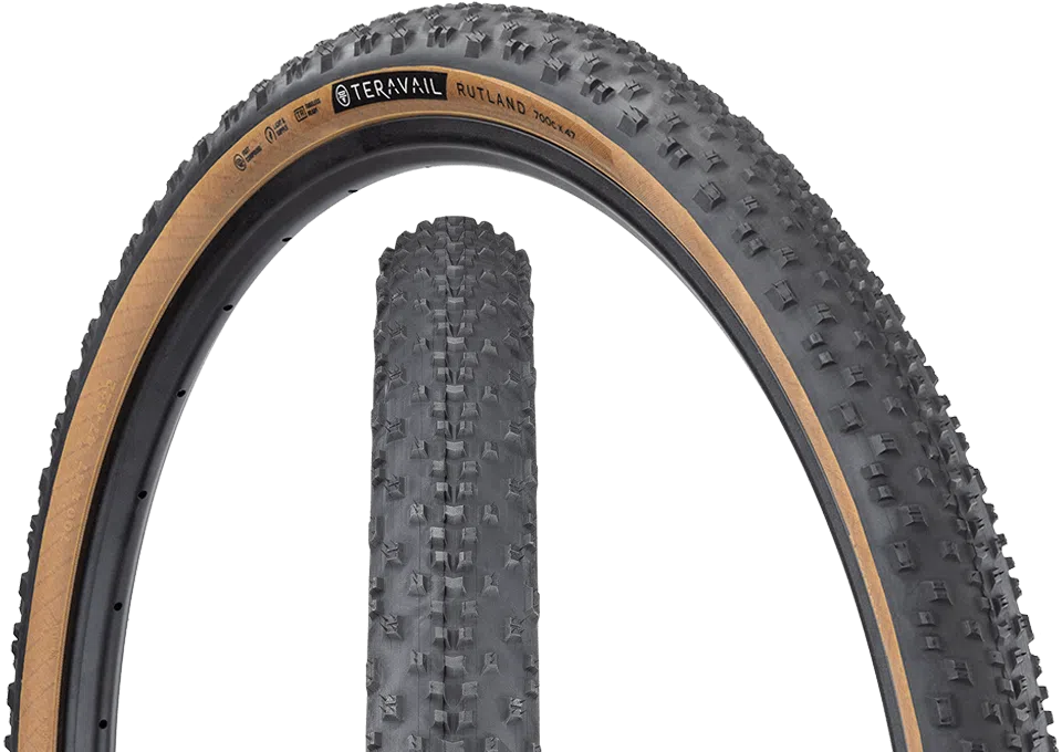 TERAVAIL Rutland Gravel Tyre Light & Suple - Tan-Gravel Tyres-708752282759