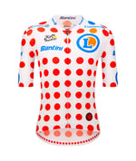 SANTINI Tour De France Official Polka Dot Maglia ciclismo - Bianco/Red/Blue
