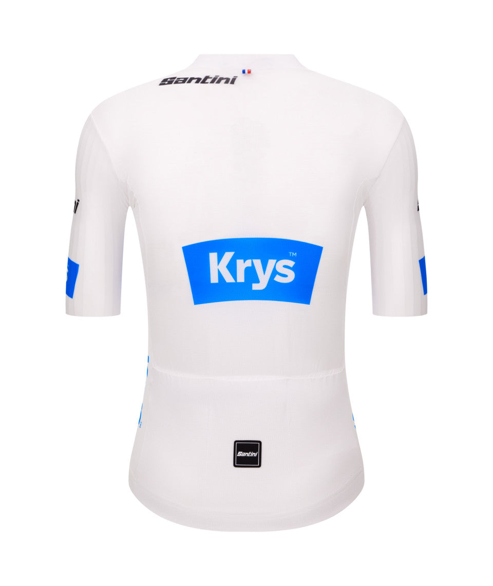 SANTINI Tour De France Maillot Blanche Maglia ciclismo - Bianco