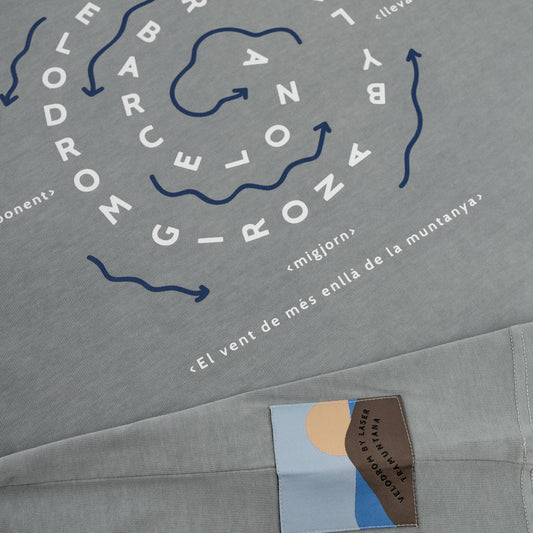 VELODROM x LASER Tramuntana Camiseta - Washed Blue