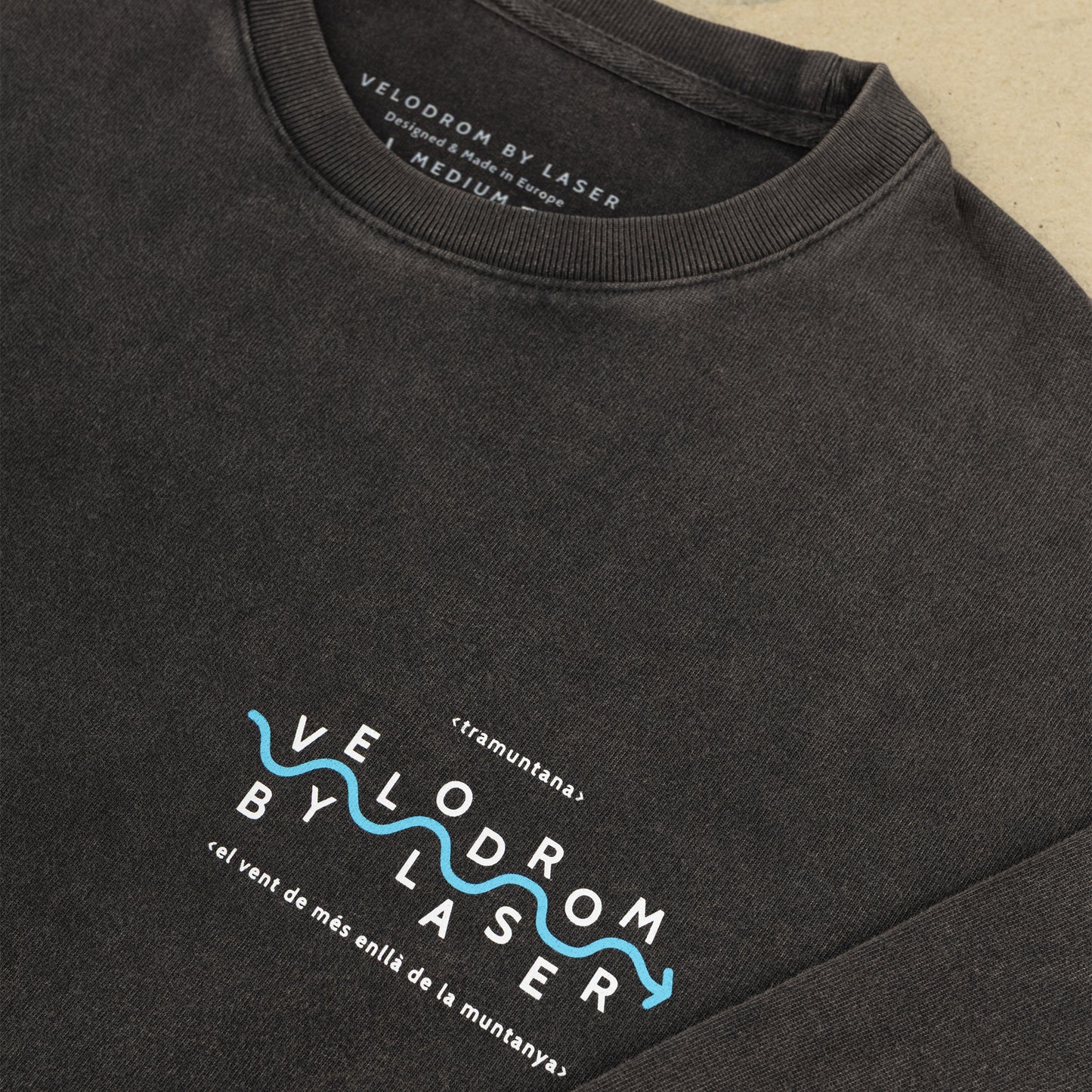 VELODROM by LASER Tramuntana LS Samarreta - Washed Black