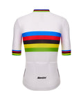 SANTINI UCI World Champion Eco Trikot - Weiß / Rainbow