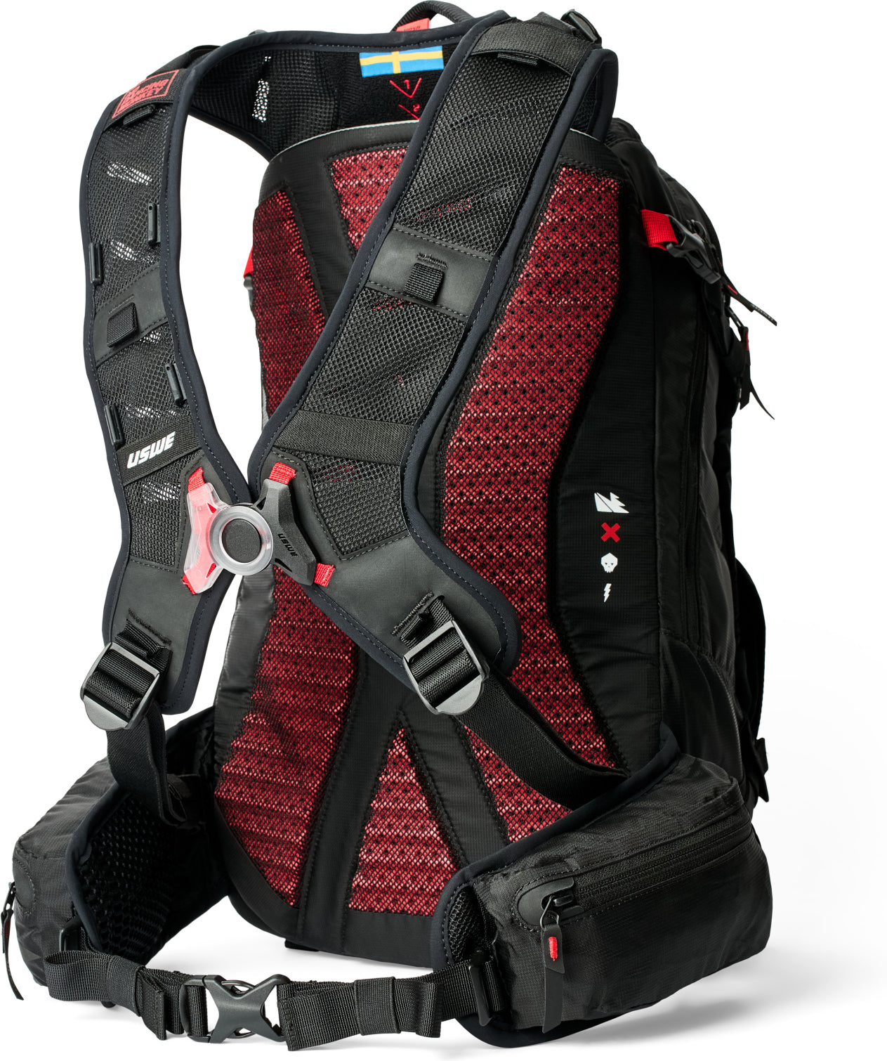 USWE ZIPPERED VST 16 BACKPACK - BLACK