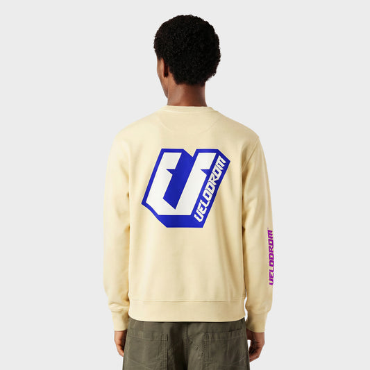 VELODROM Casual Sweater - Vanilla/Neon