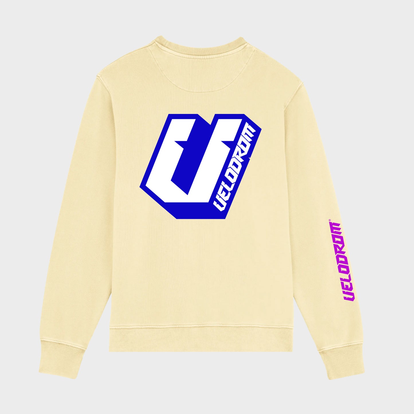 VELODROM Casual Sweatshirt - Vanilla/Neon