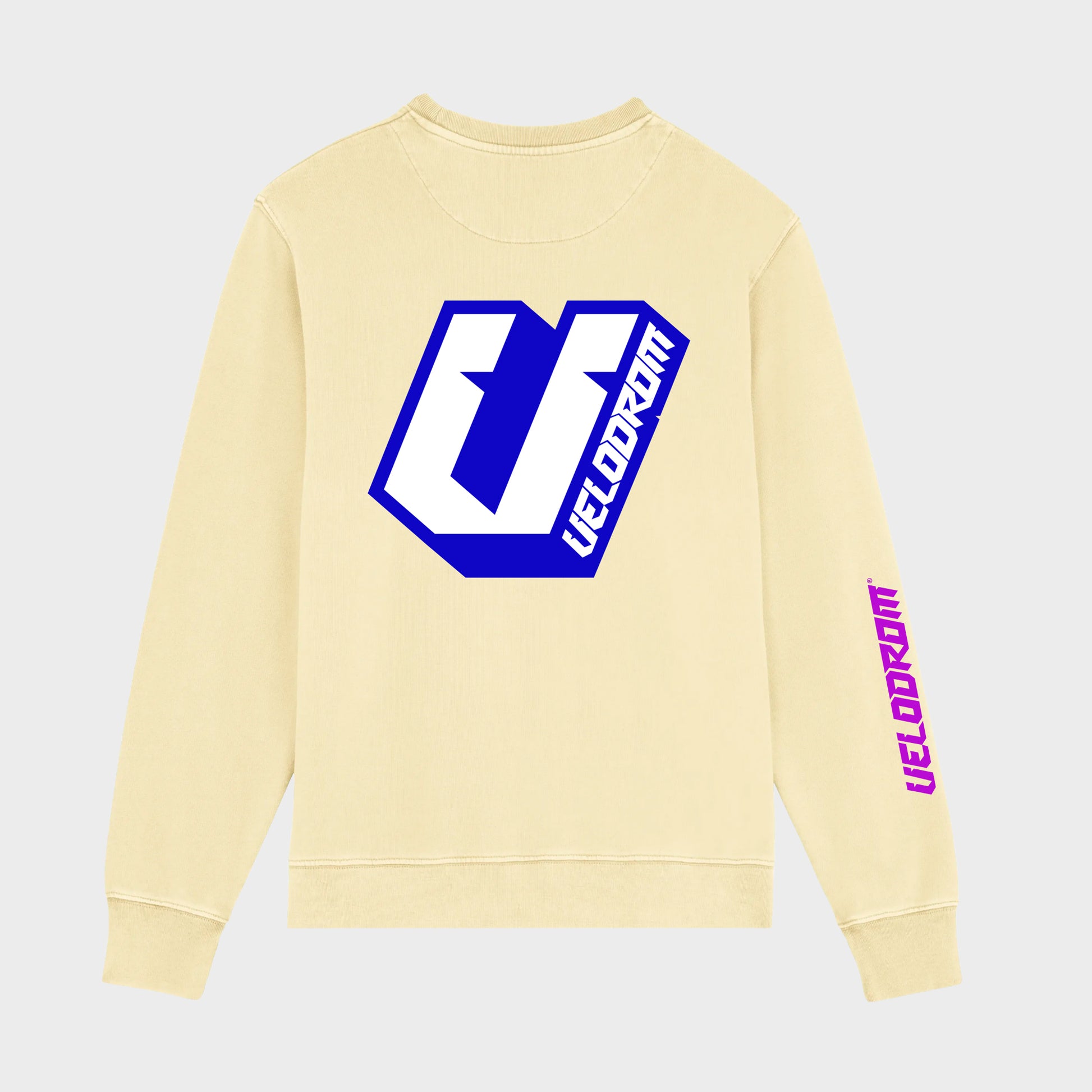 VELODROM Casual Sweatshirt - Vanilla/Neon