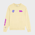VELODROM Casual Sweatshirt - Vanilla/Neon