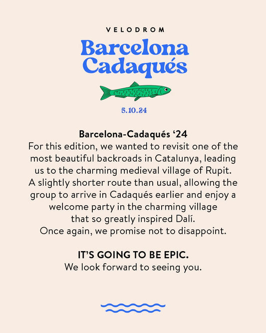 VELODROM Barcelona to Cadaques 2024 - BCN/CDQS-Ticket-