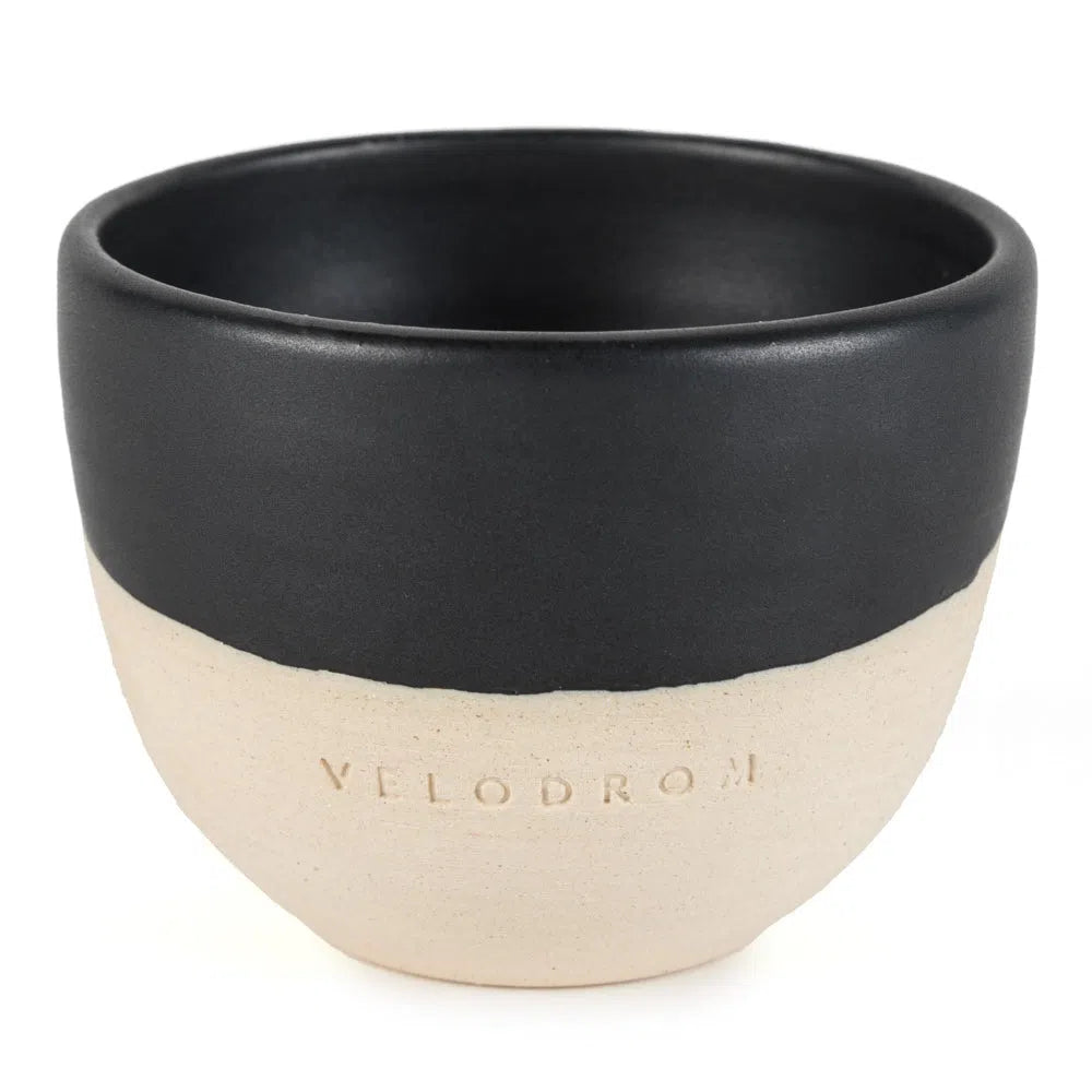 VELODROM Coffee Mug Handmade x Pell Ceramica - Glazed Black and Raw Uncoated-Coffee Mugs-16511366