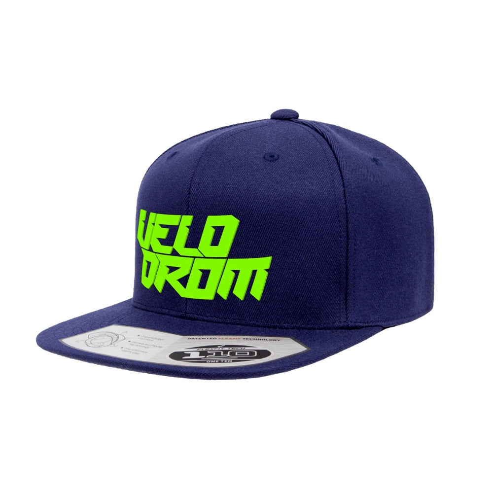VELODROM RaceDay Cap - Navy/Fluor Green Logo-Caps-70413385