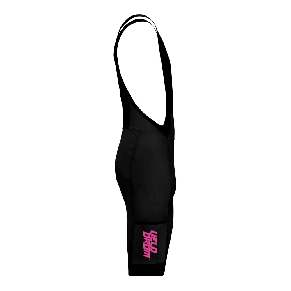 VELODROM RaceDay Cargo Bib Shorts SS24 - Black/Fluor Graphics-Bib Shorts-