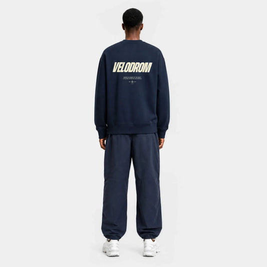 VELODROM Raceday Sweatshirt - Blue Navy/Cream