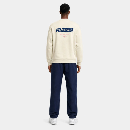 VELODROM Raceday Sweatshirt - Off White/Blue/Bright Red