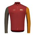VELODROM RaceDay Thermal Long Sleeve Jersey AW23 - Burgundy Dual Sleeves-Long Sleeve Jerseys-94768969