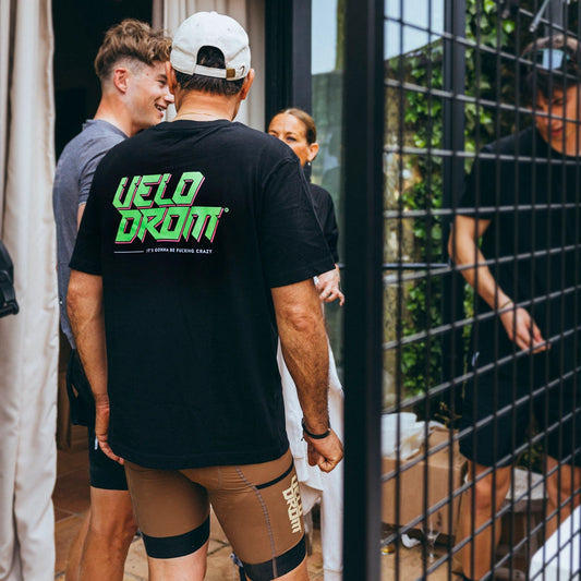 VELODROM RaceDay Tshirt SS24 - Black/Fluor Green-T-Shirts-