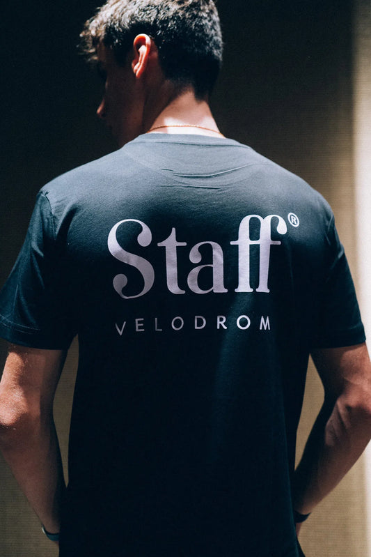 VELODROM Staff Tshirt - Black/Lavender-T-Shirts-