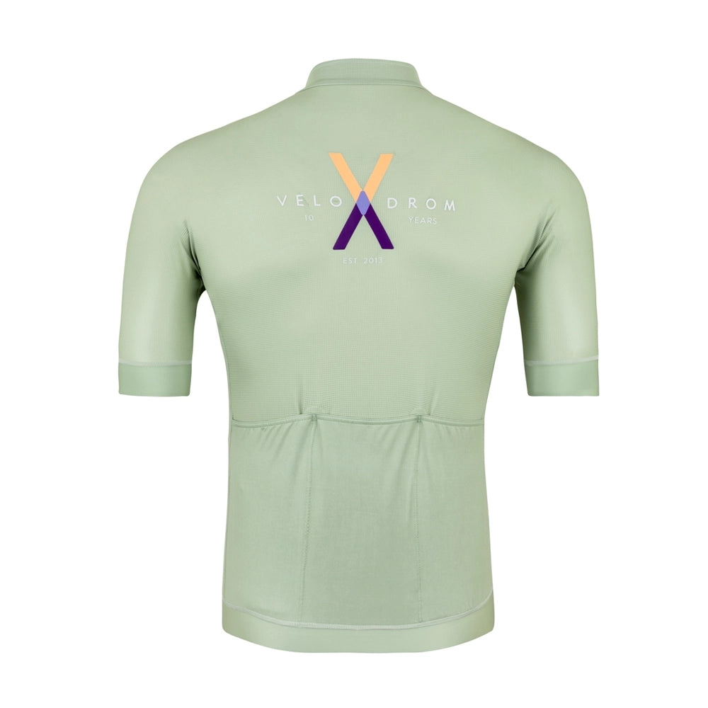 VELODROM VCC 10 Years Jersey - Lime-Jerseys-