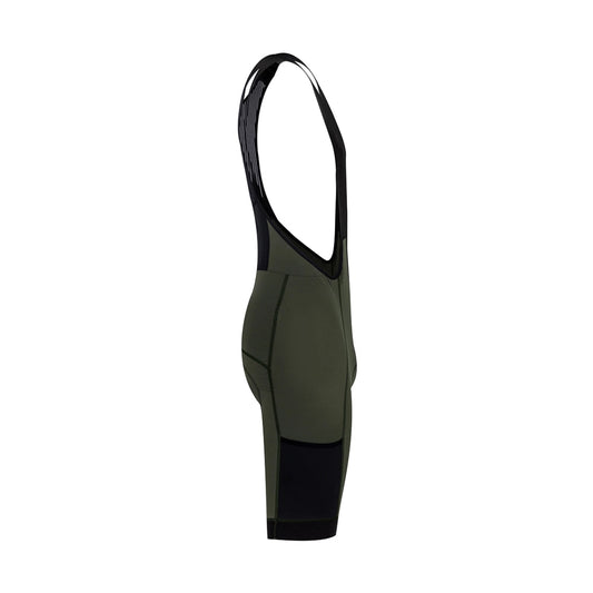 VELODROM VCC Cargo Bib Shorts - Army Green-Bib Shorts-