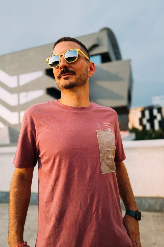 VELODROM VCC Casual Tshirt Ticket Patch - Smooth Wine-T-Shirts-