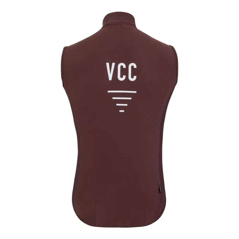 VELODROM VCC Drifter Gilet - Burgundy-Gilets-