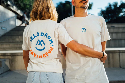 VELODROM VCC Javingfun Casual Tshirt - Cream/Red/Blue-T-Shirts-