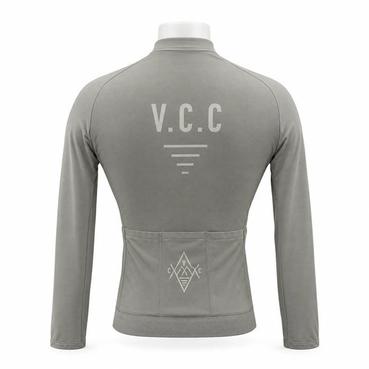 VELODROM VCC Long Sleeve Jersey Second Life - Light Grey/White, back