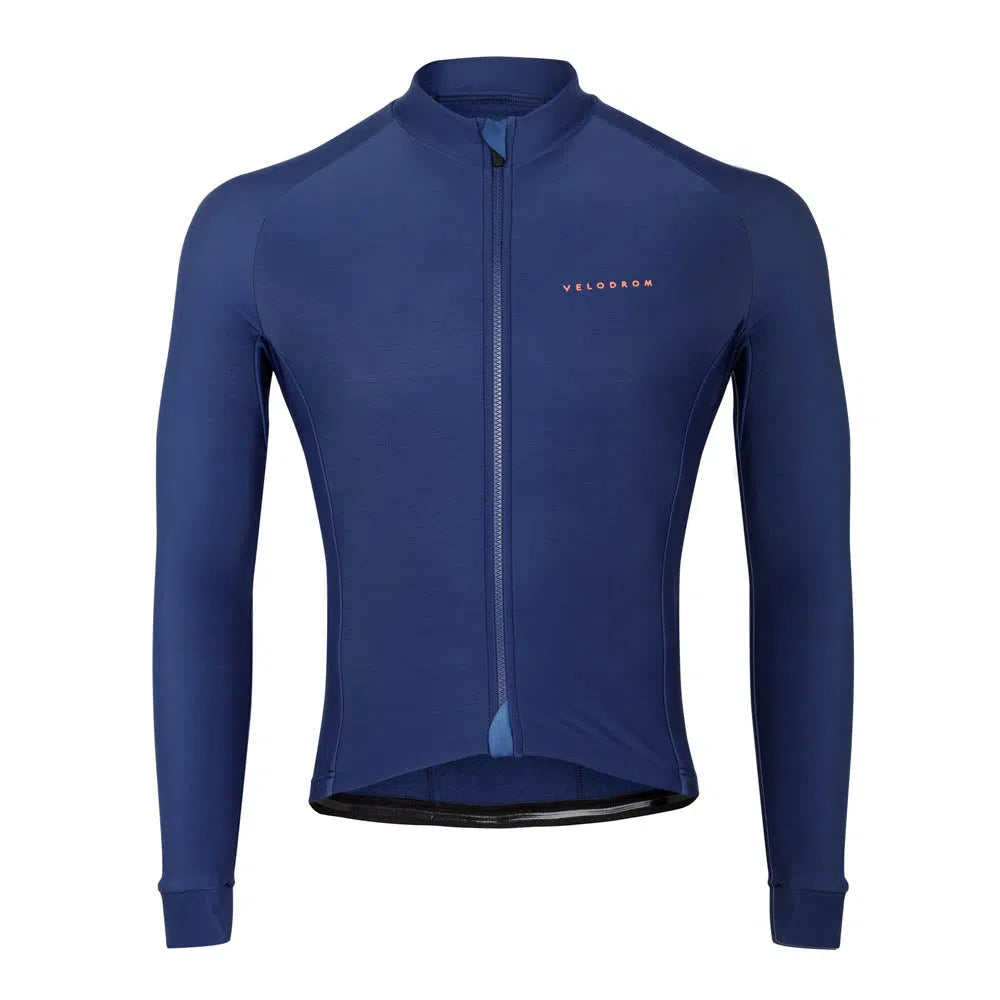 VELODROM VCC Long Sleeve Winter Jersey - Cobalt Deep Blue-Long Sleeve Jerseys-