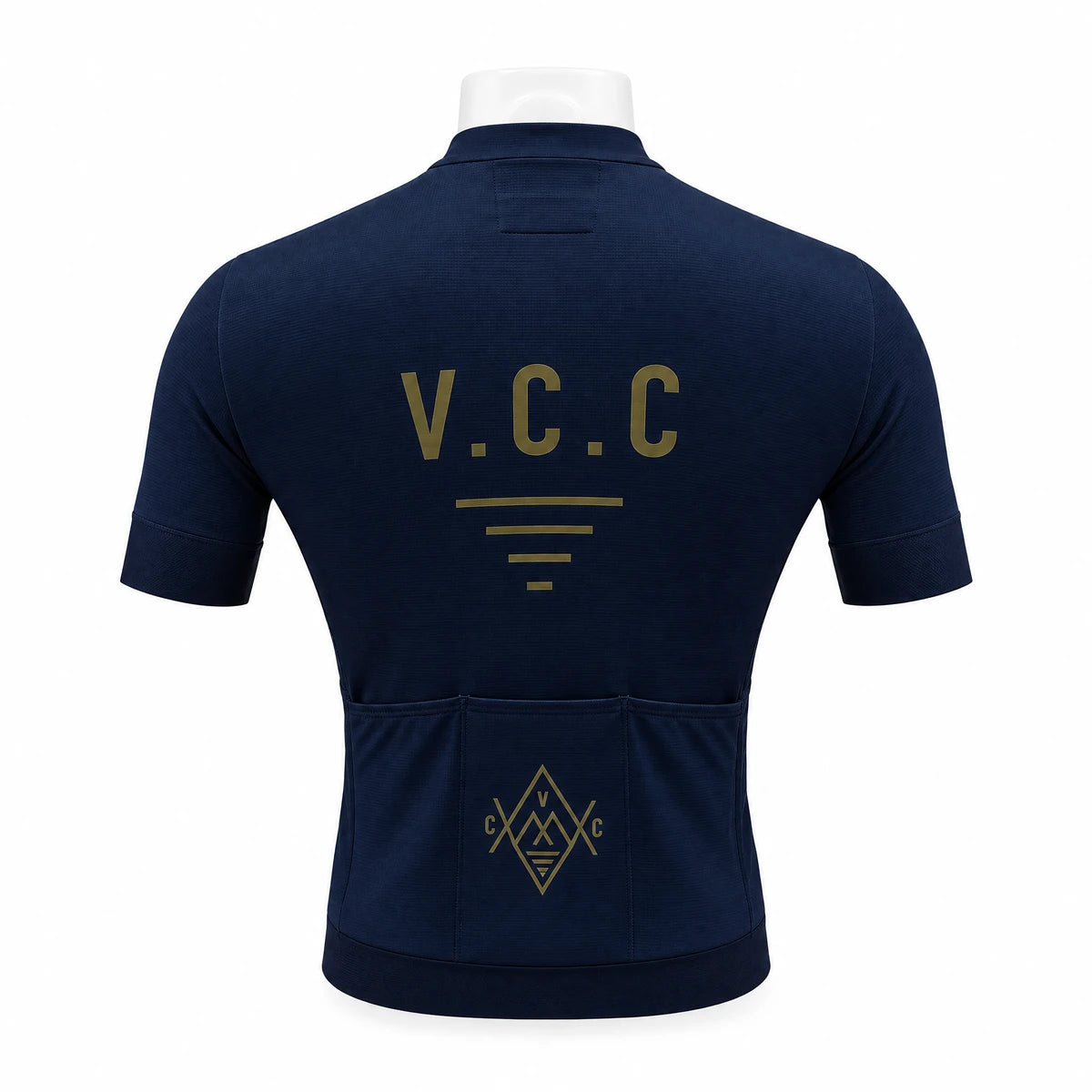 VELODROM VCC Short Sleeve Jersey Second Life - Navy/Gold, back