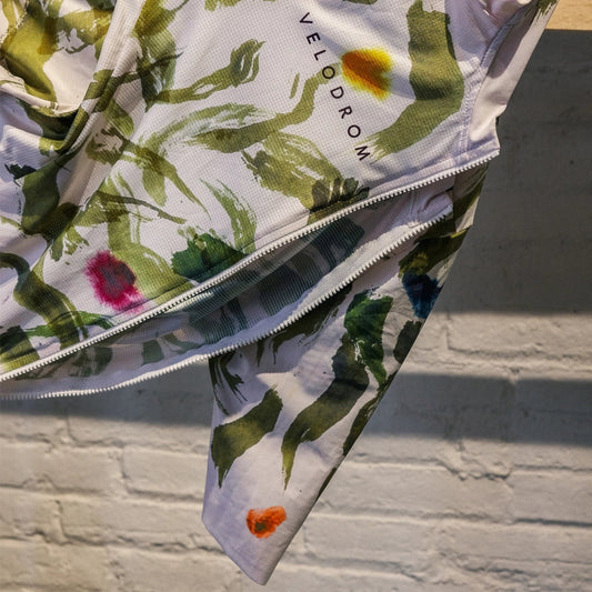 VELODROM VCC Temps de Flors Jersey - White/Green 2023-Jerseys-