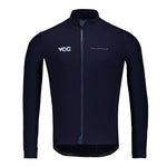 VELODROM VCC Thermal Long Sleeve Jersey AW23 - Classic Navy-Long Sleeve Jerseys-92615241