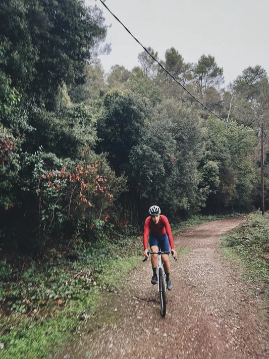 VELODROM VCC Thermal Long Sleeve Jersey - Raw Coffee Bean-Long Sleeve Jerseys-