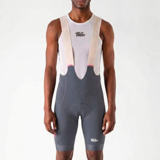 VELODROM Raceday 3.0 Cargo Fietsbroek - Grey/Pink