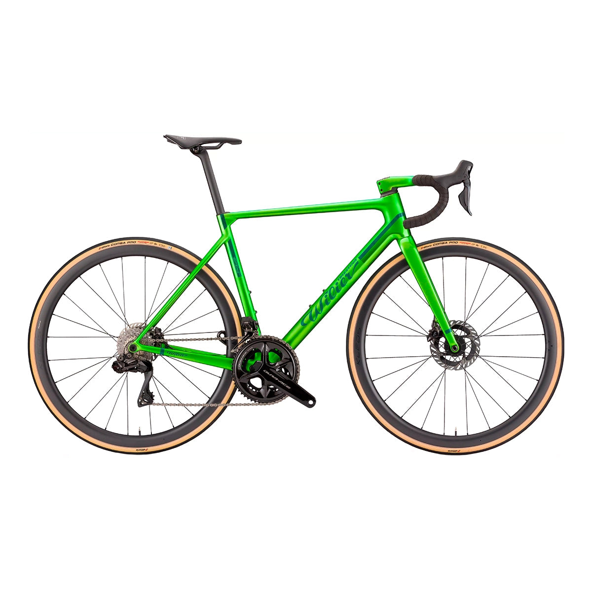 WILIER Verticale SLR Shimano Dura Ace Di2 R9270 - Q3 Hulk Green Matt/Glossy-Complete Road Bikes-31103561