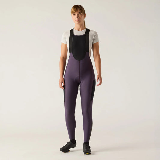 VELOCIO Luxe Women Thermal Bib Tights - Nightshade
