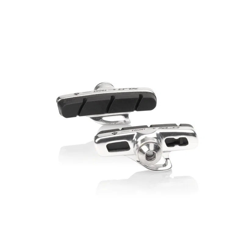 XLC BS-R07 SET DE 4 ZAPATAS DE FRENO CARTRIDGE CARRETERA 55 mm NEGRO/PLATA PARA CAMPAGNOLO-Brake Pads-4032191897646