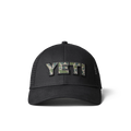 YETI Logo Badge Camo Trucker Hat - Black-Caps-888830197790
