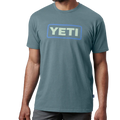 YETI LOGO BADGE PREMIUM SHORT SLEEVE TSHIRT - Indigo-T-Shirts-